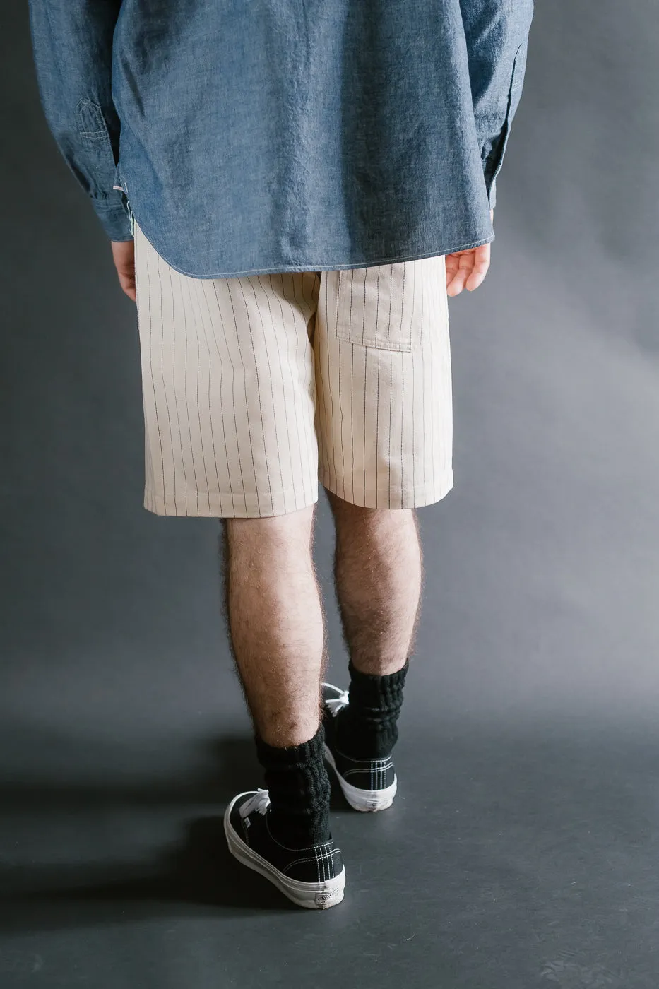 3313S-HBS - E-Z Army-Navy Short 2 HBT Stripe - Natural