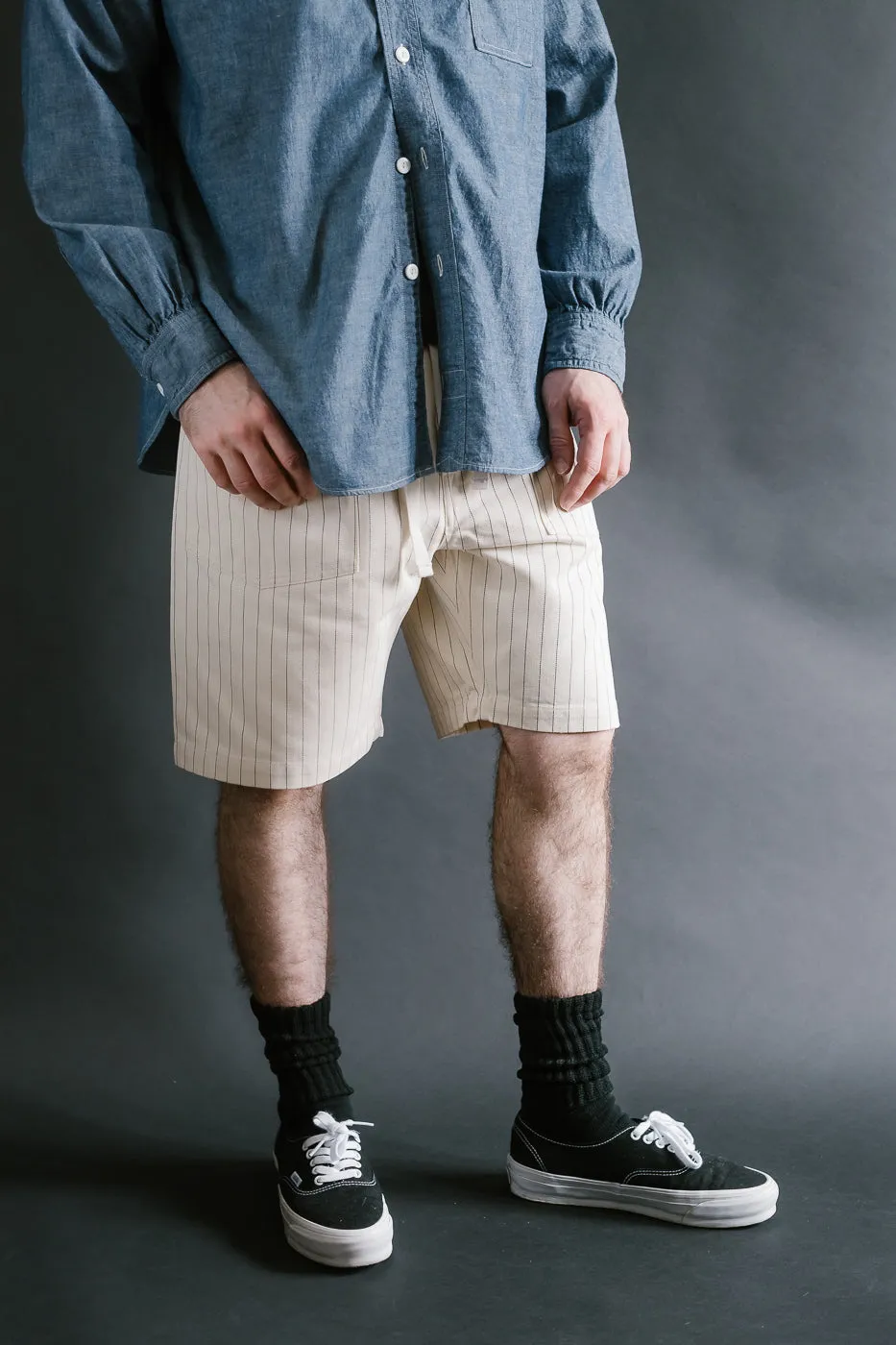 3313S-HBS - E-Z Army-Navy Short 2 HBT Stripe - Natural