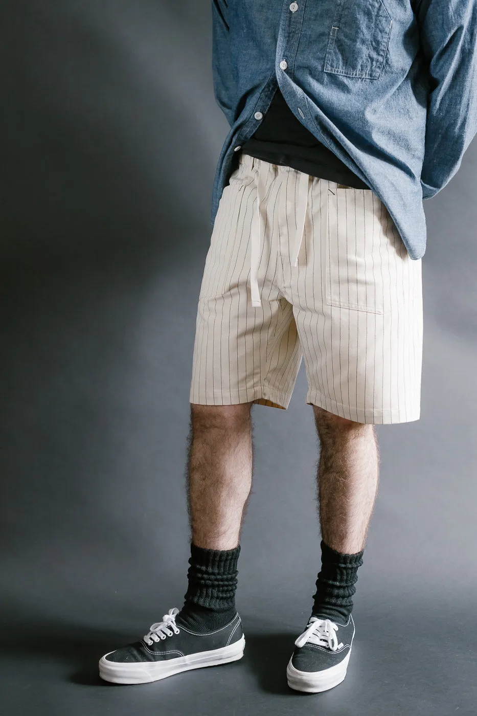 3313S-HBS - E-Z Army-Navy Short 2 HBT Stripe - Natural