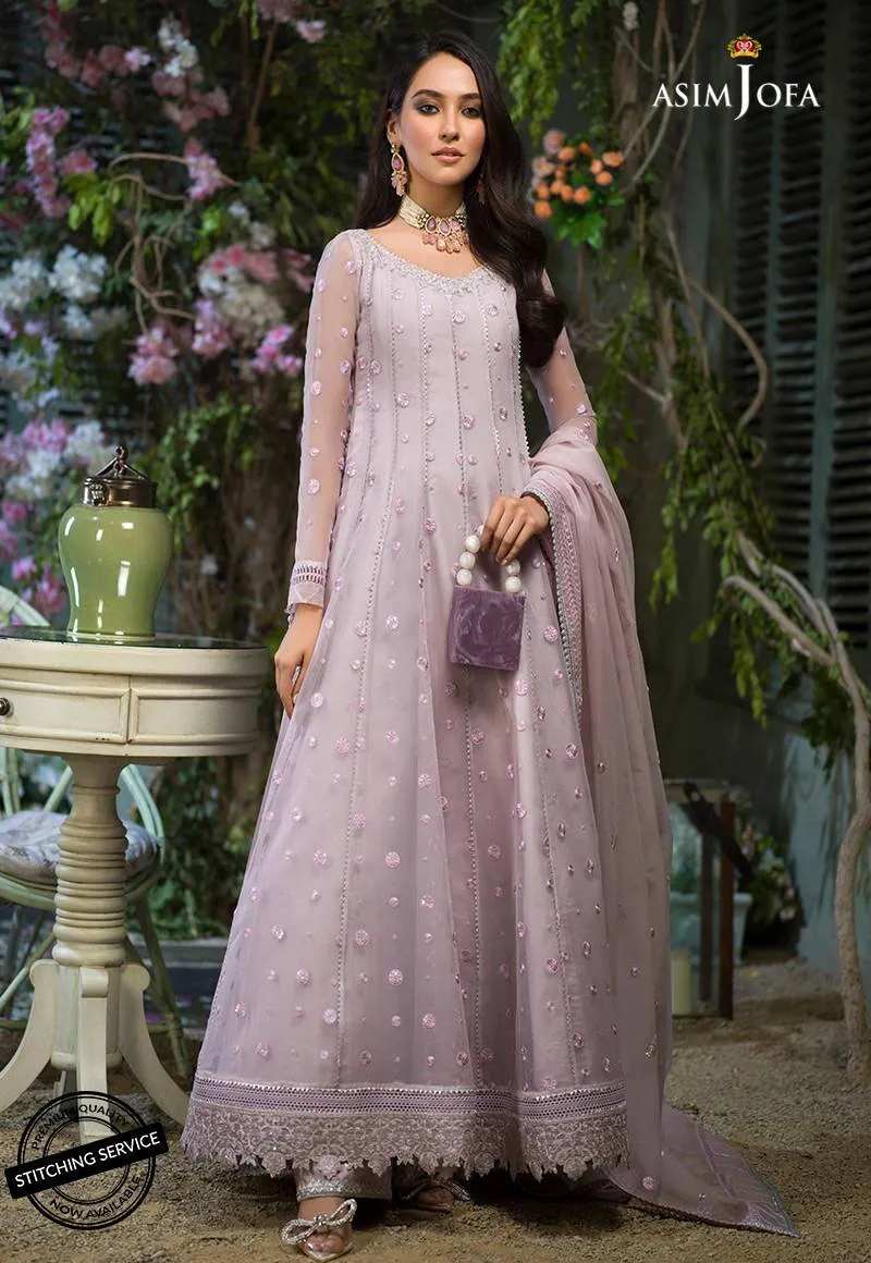 AJFC-45 | Asim Jofa Jashn Collection 2021 | Unstitched Organza Suit