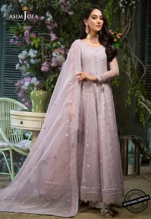 AJFC-45 | Asim Jofa Jashn Collection 2021 | Unstitched Organza Suit