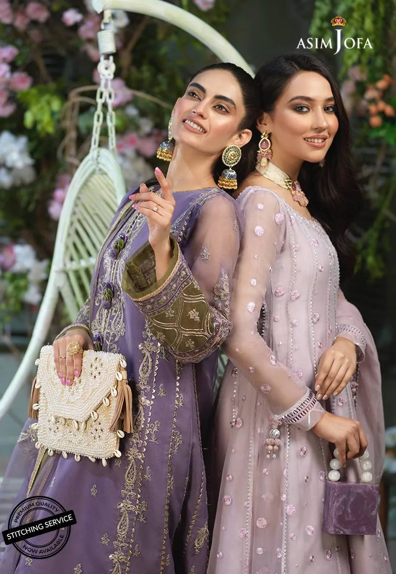 AJFC-45 | Asim Jofa Jashn Collection 2021 | Unstitched Organza Suit