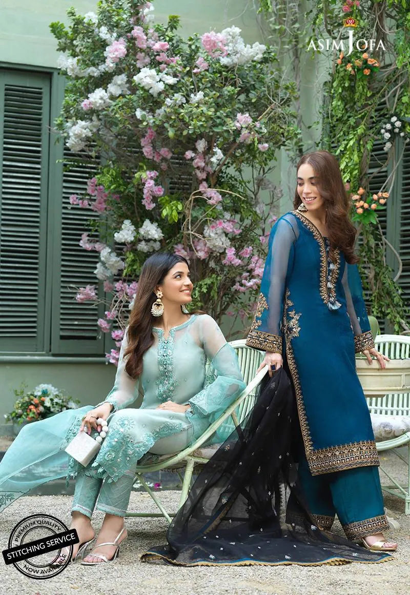 AJFC-48 | Asim Jofa Jashn Collection 2021 | Unstitched Organza Suit