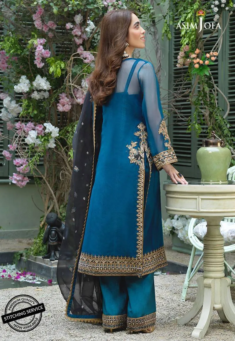 AJFC-48 | Asim Jofa Jashn Collection 2021 | Unstitched Organza Suit