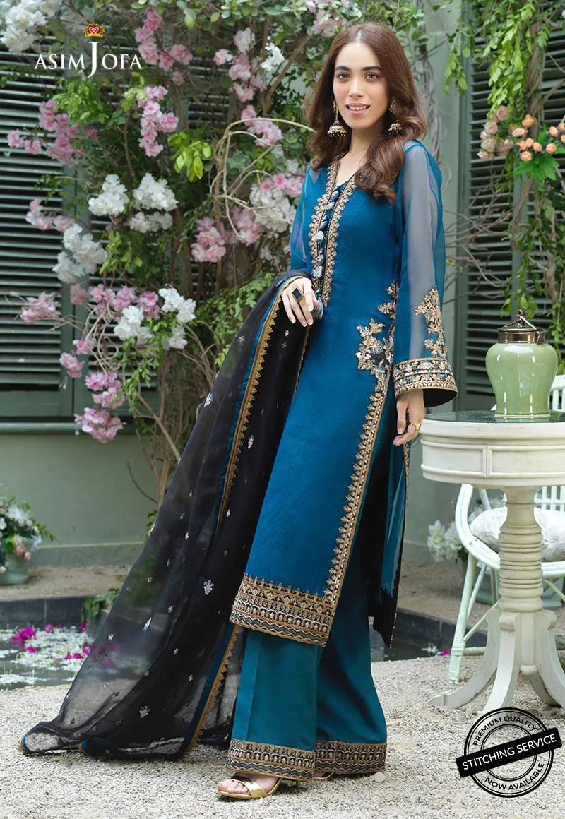AJFC-48 | Asim Jofa Jashn Collection 2021 | Unstitched Organza Suit