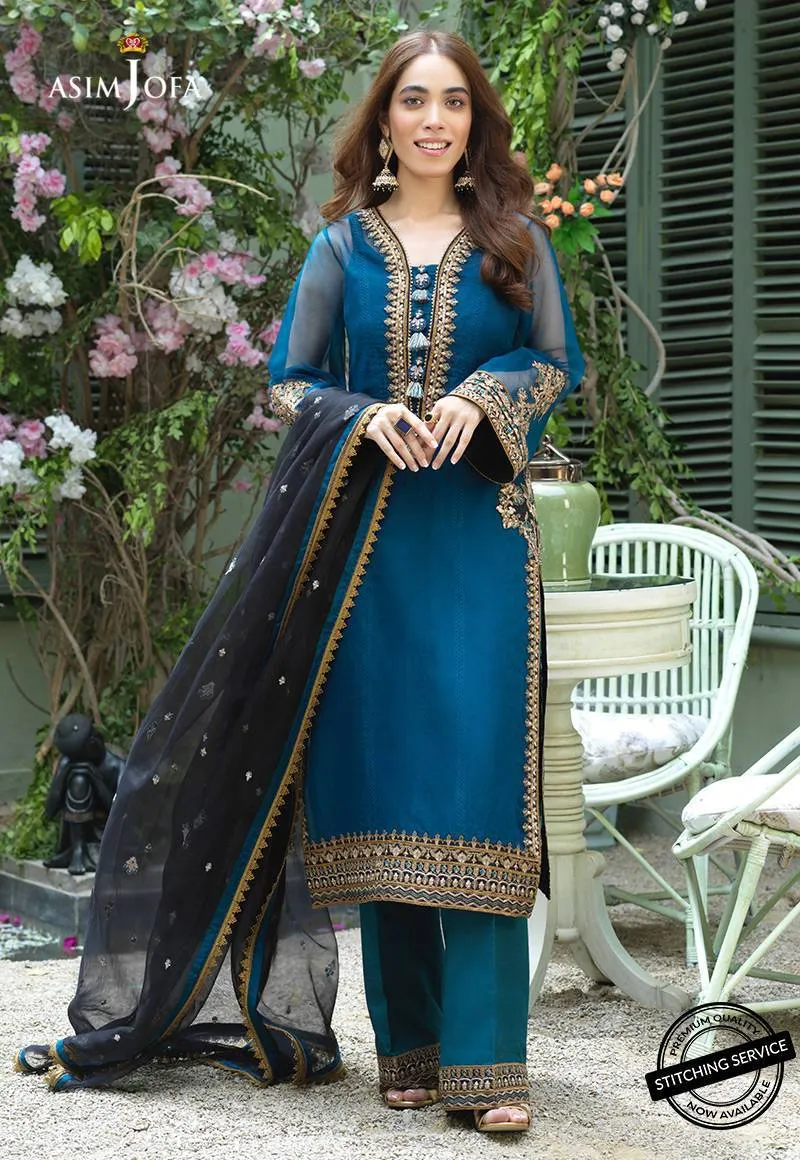 AJFC-48 | Asim Jofa Jashn Collection 2021 | Unstitched Organza Suit