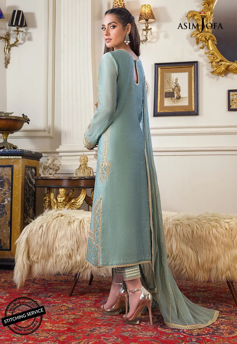 AJIM-21 Asim Jofa The Iqra & Minal Edit Winter Collection 2022 | Unstitched Embroidered Cotton Suits