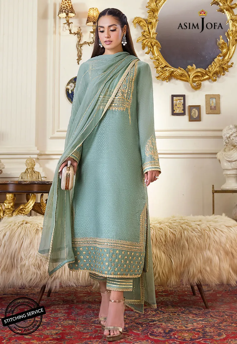 AJIM-21 Asim Jofa The Iqra & Minal Edit Winter Collection 2022 | Unstitched Embroidered Cotton Suits