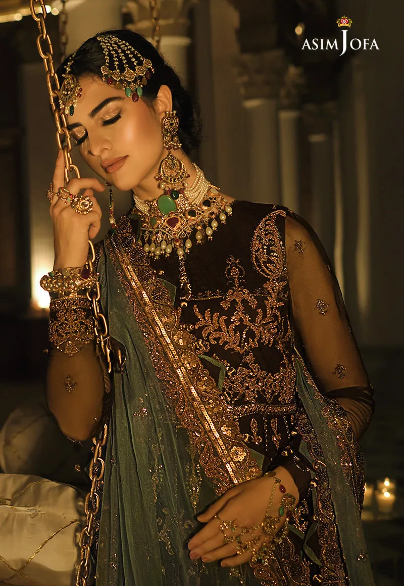 AJST-18 | Asim Jofa Sadqay Tumharay Eid Collection 2022 | Unstitched Embroidered Net Suits