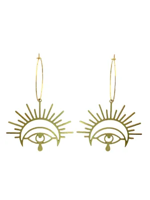 Akasha Gold Hoop Earrings