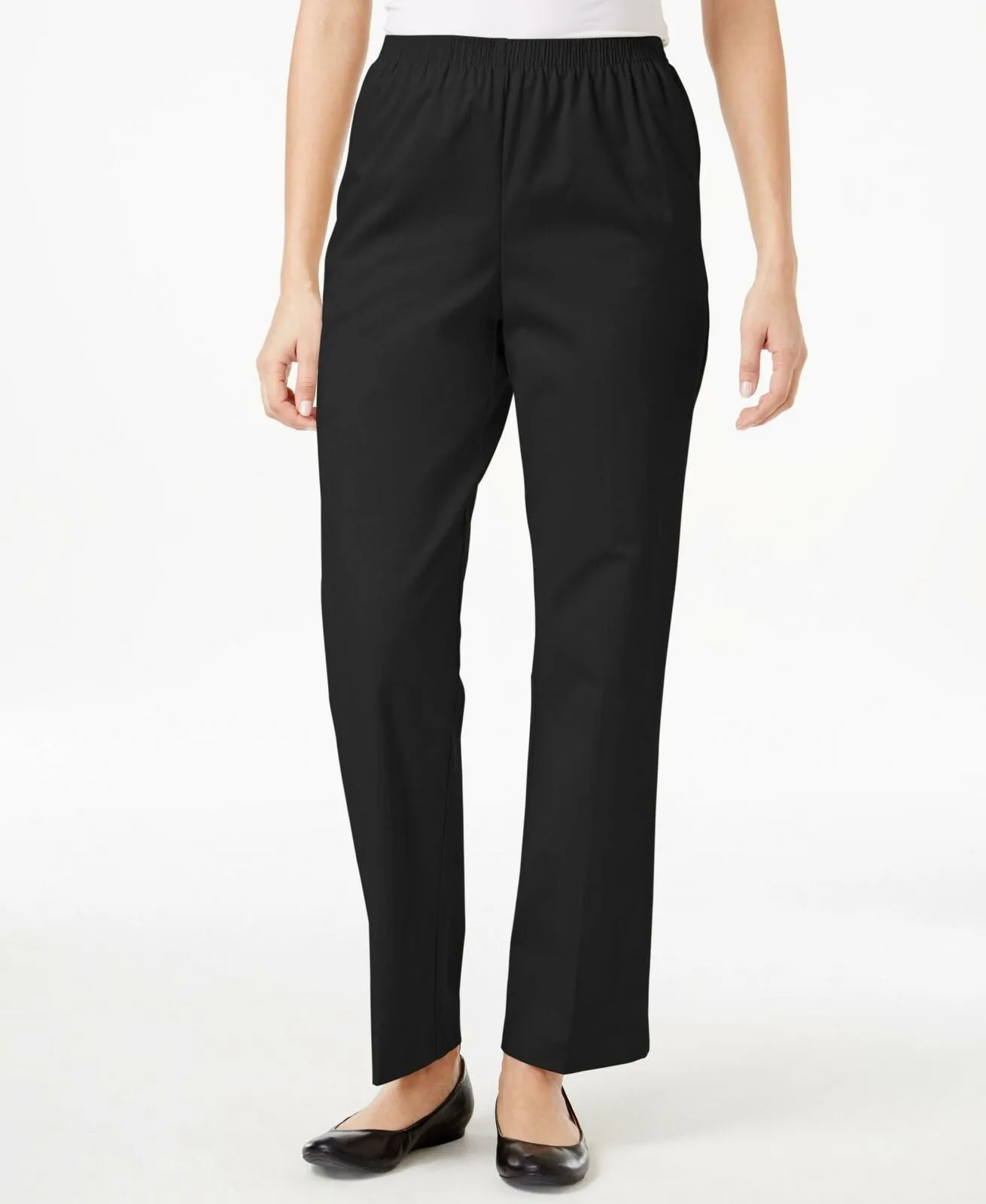 Alfred Dunner Women's Classics Twill Pull On Pants