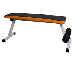 ALLYSON FITNESS Foldable Flat Bench- Up to 500 kg Capacity Tested for Strength Training Multipurpose Fitness Exercise Gym Workout, Heavy Duty Weight Flat Bench for Home & Gym(Yellow)