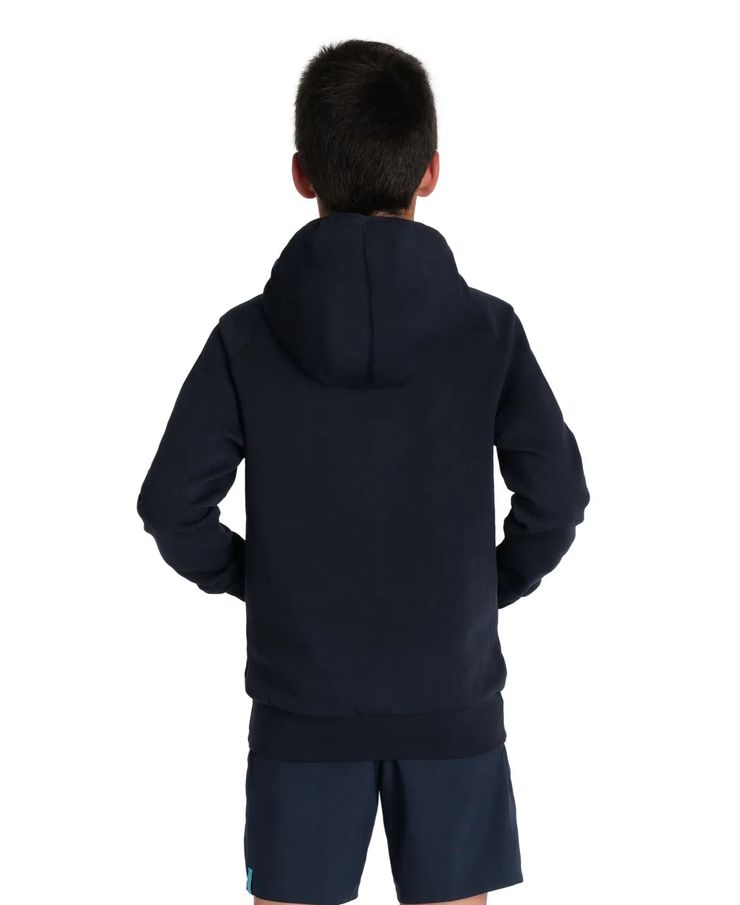 Arena Team Junior Hooded Panel Sweatshirt - Navy