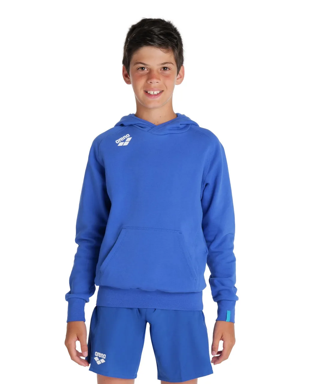 Arena Team Junior Hooded Panel Sweatshirt - Royal