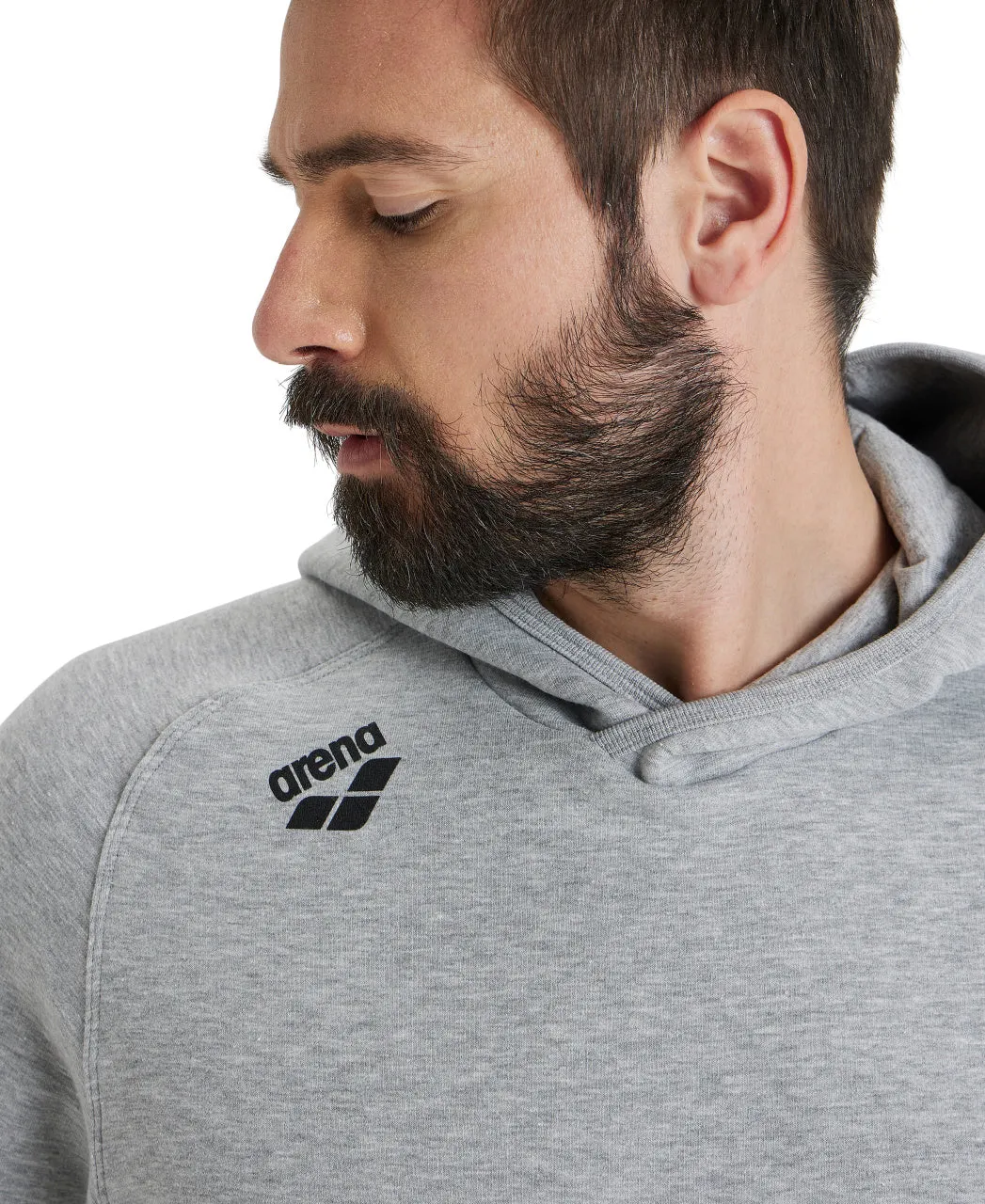 Arena Team Unisex Hooded Panel Sweatshirt -  Medium Grey Heather