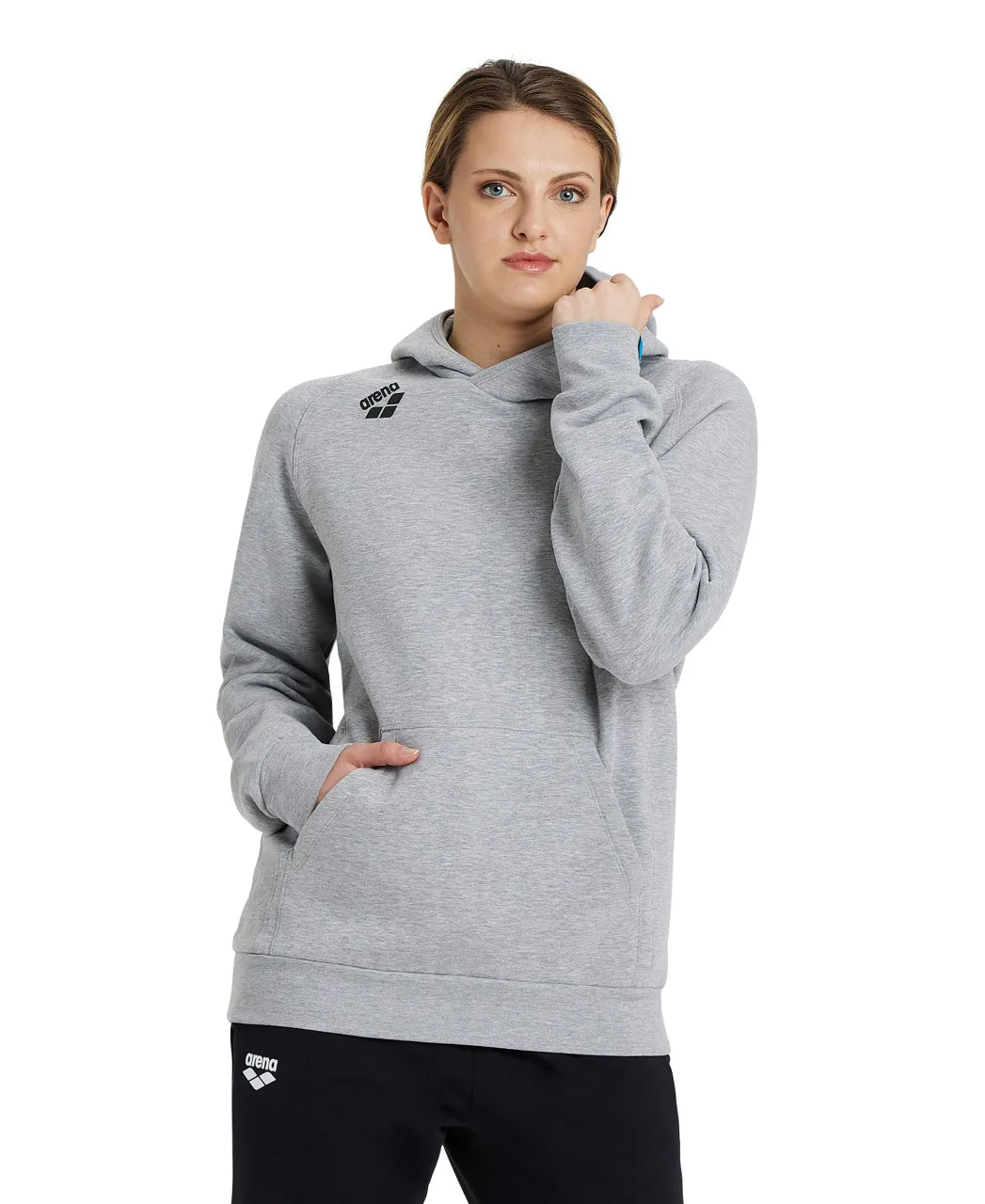 Arena Team Unisex Hooded Panel Sweatshirt -  Medium Grey Heather