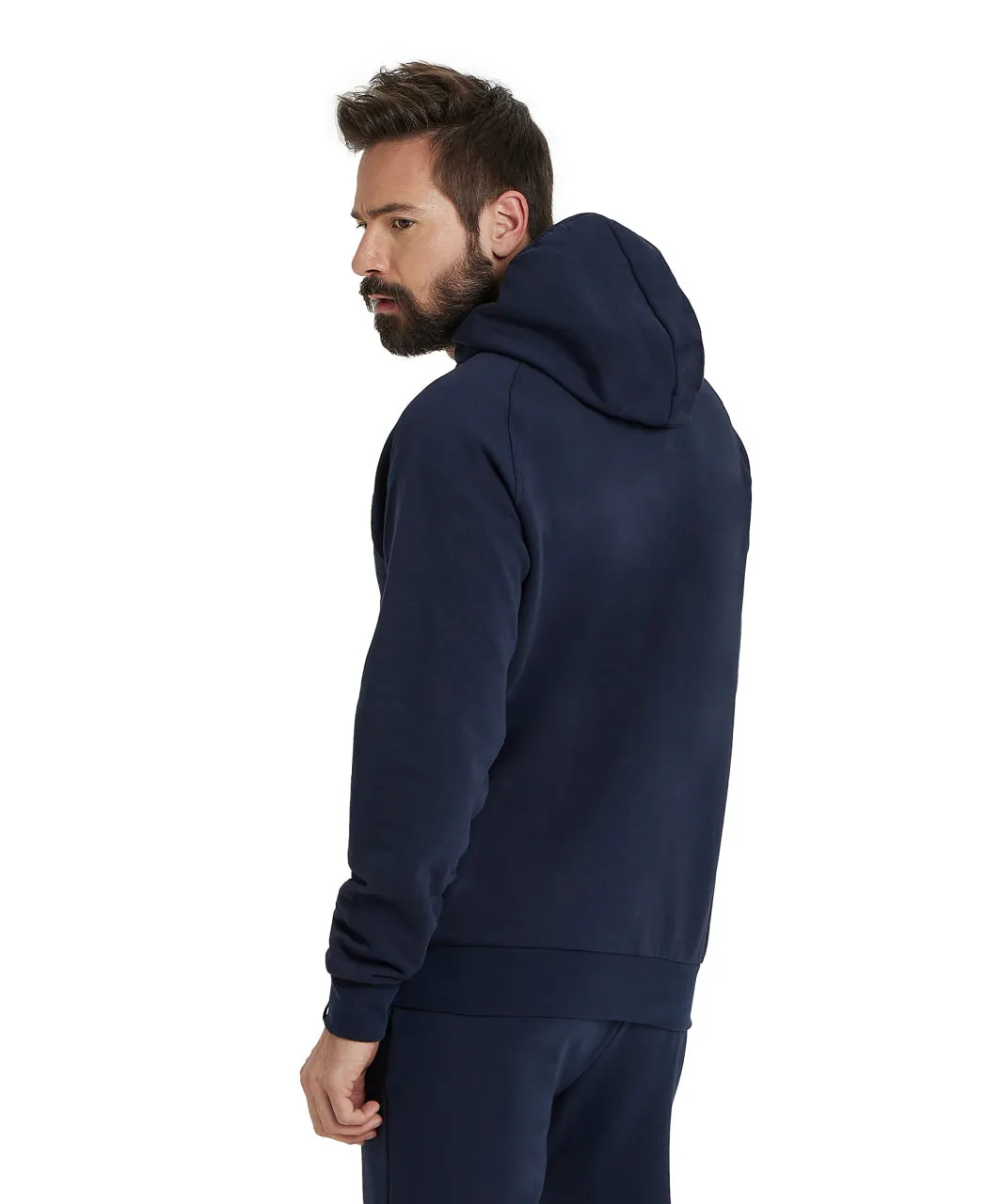 Arena Team Unisex Hooded Panel Sweatshirt - Navy