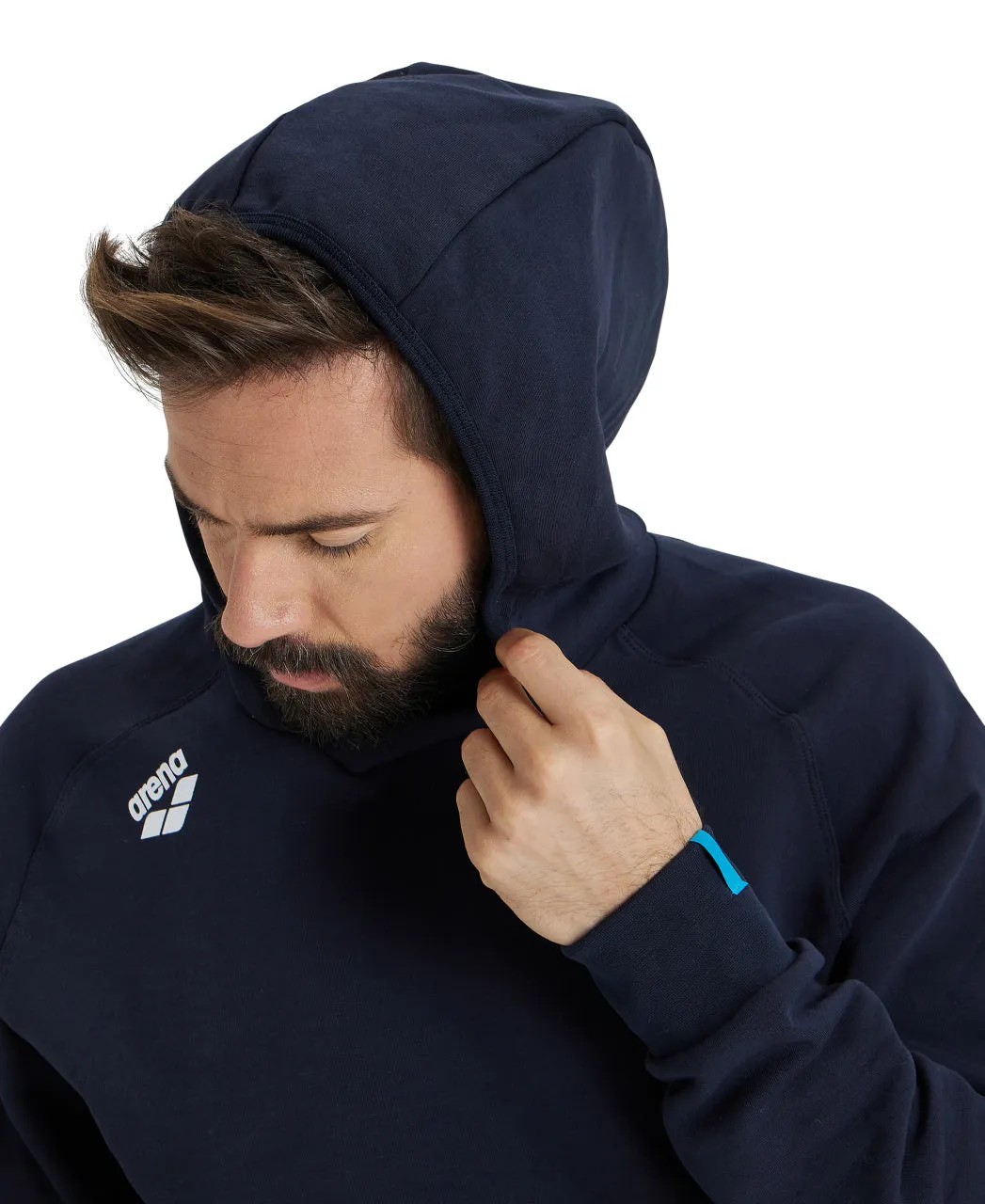 Arena Team Unisex Hooded Panel Sweatshirt - Navy