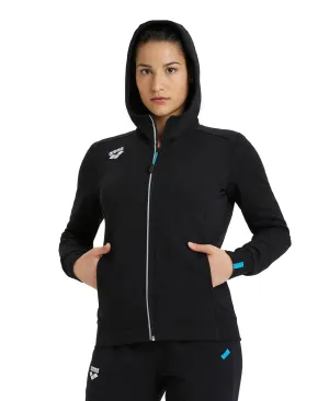 Arena Team Women's Hooded Panel Jacket - Black