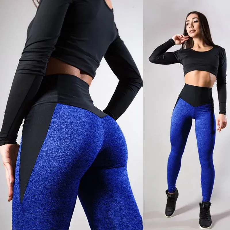 Ariana High-Waist Contrast Panel Sculpt Leggings