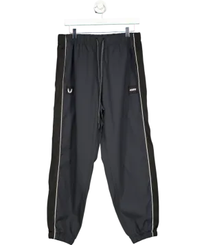 ASRV Black Ripstop Oversize Track Pants UK L