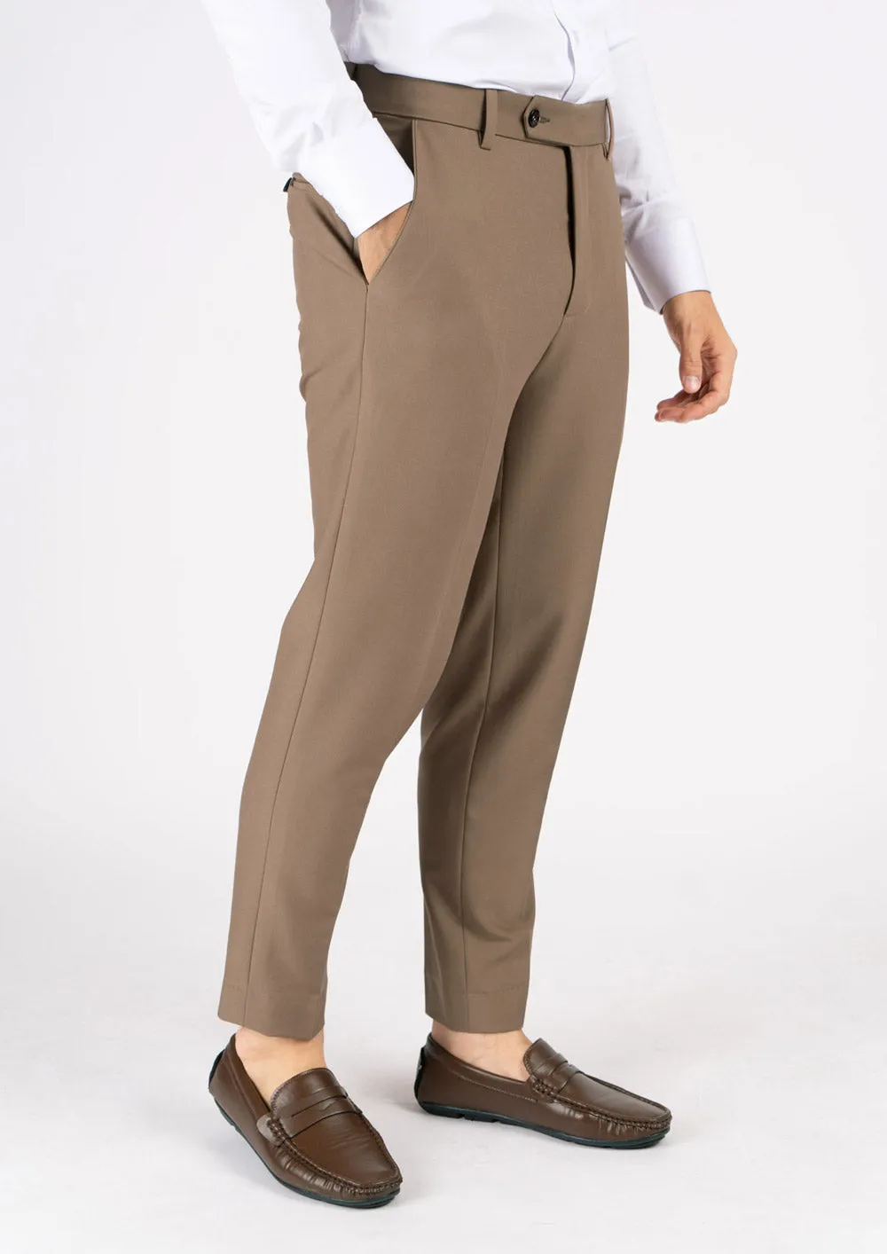 Astor Light Brown Stretch Suit