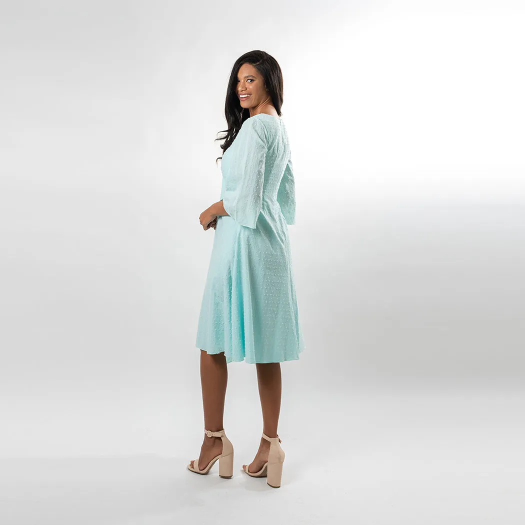 Asymmetric Flared Overlay A-line Dress