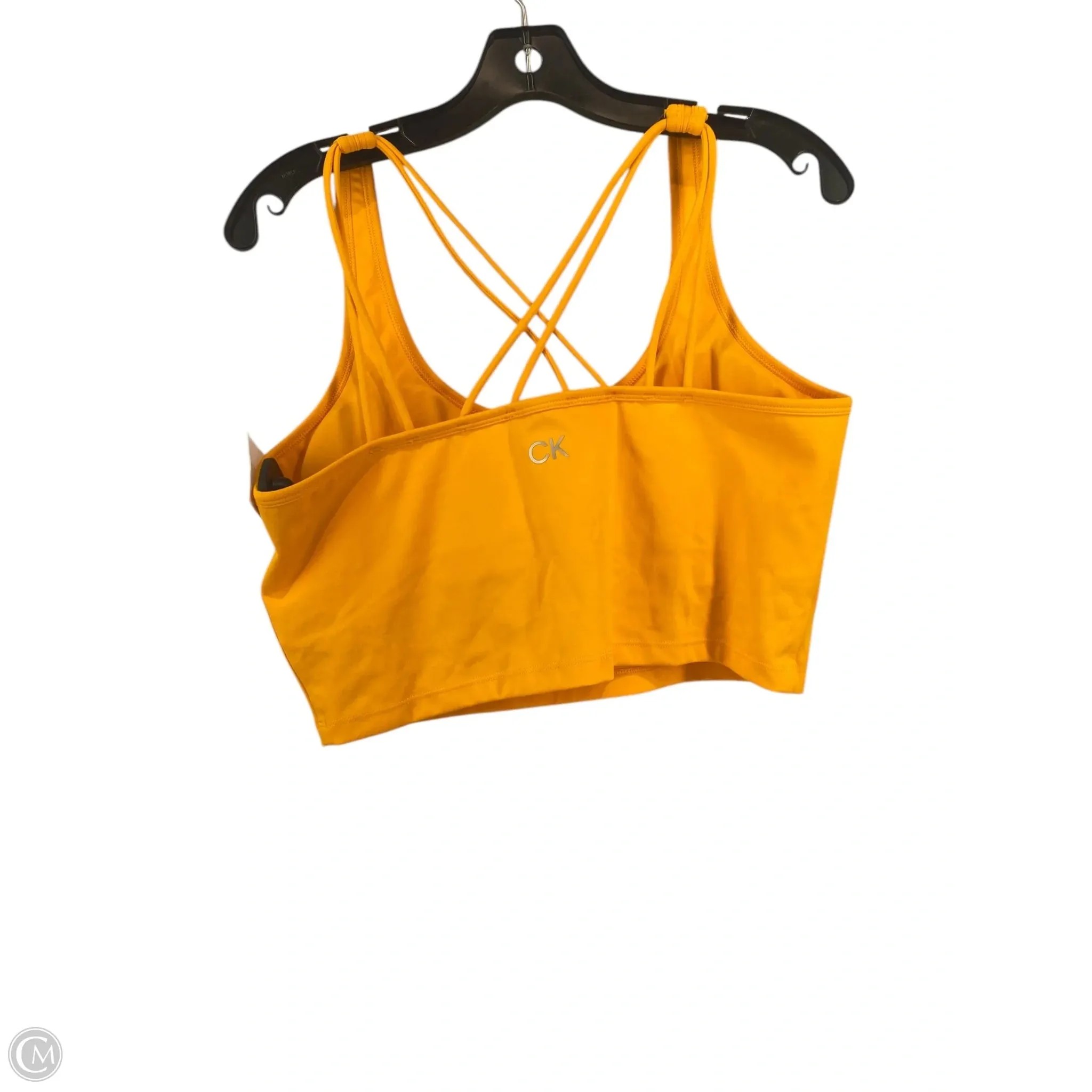 Athletic Pants 2pc By Calvin Klein In Yellow, Size: Xl