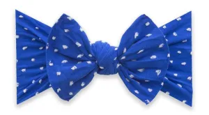 Baby Bling Royal Shabby Dot Patterned Knot Headband
