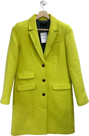 Banana Republic Yellow Wool Blend Coat UK S