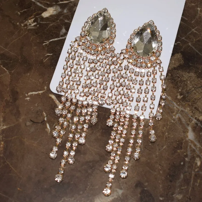 Big Water Drop Dangle Earrings