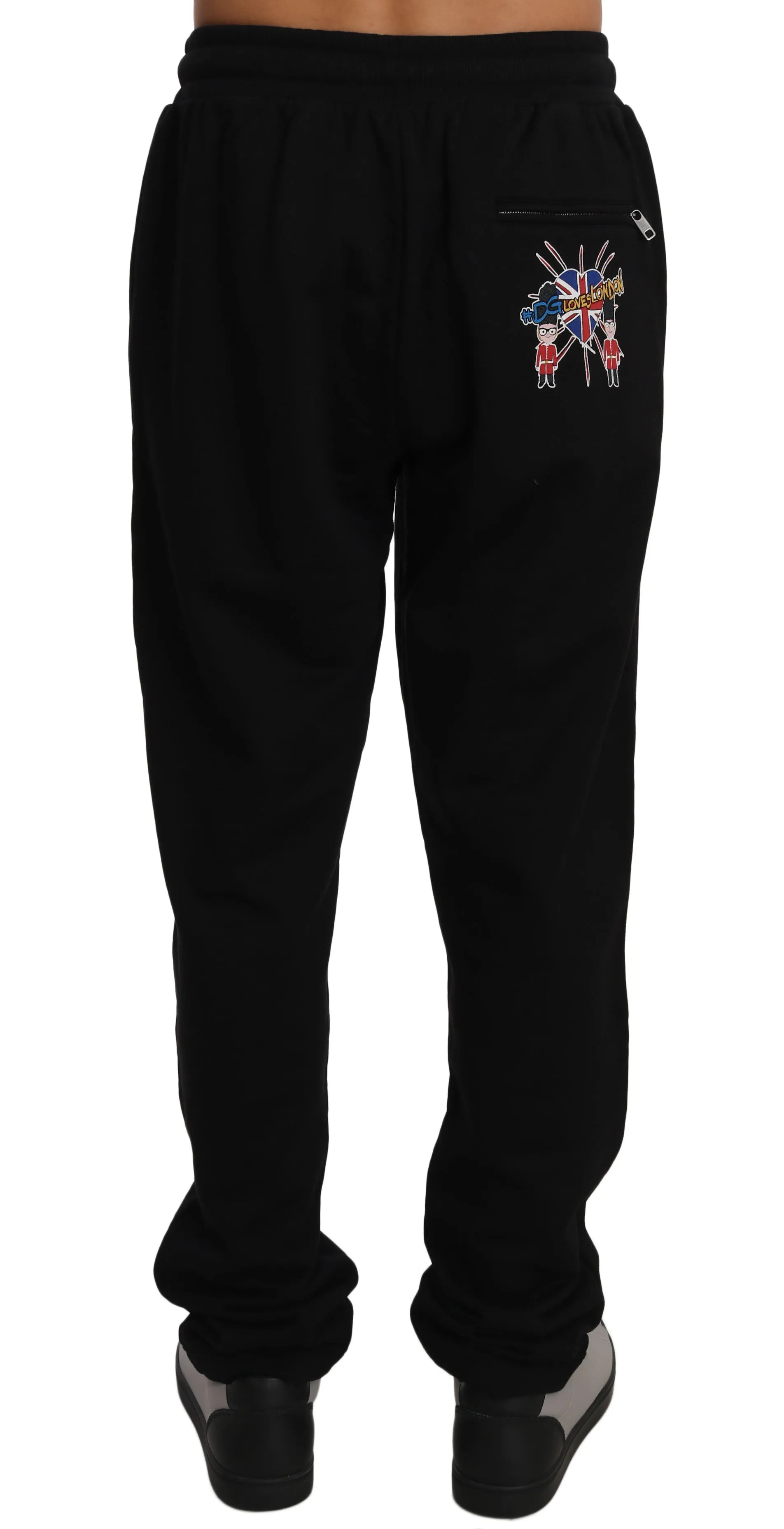 Black Cotton #DGLovesLondon Sweatpants Pants