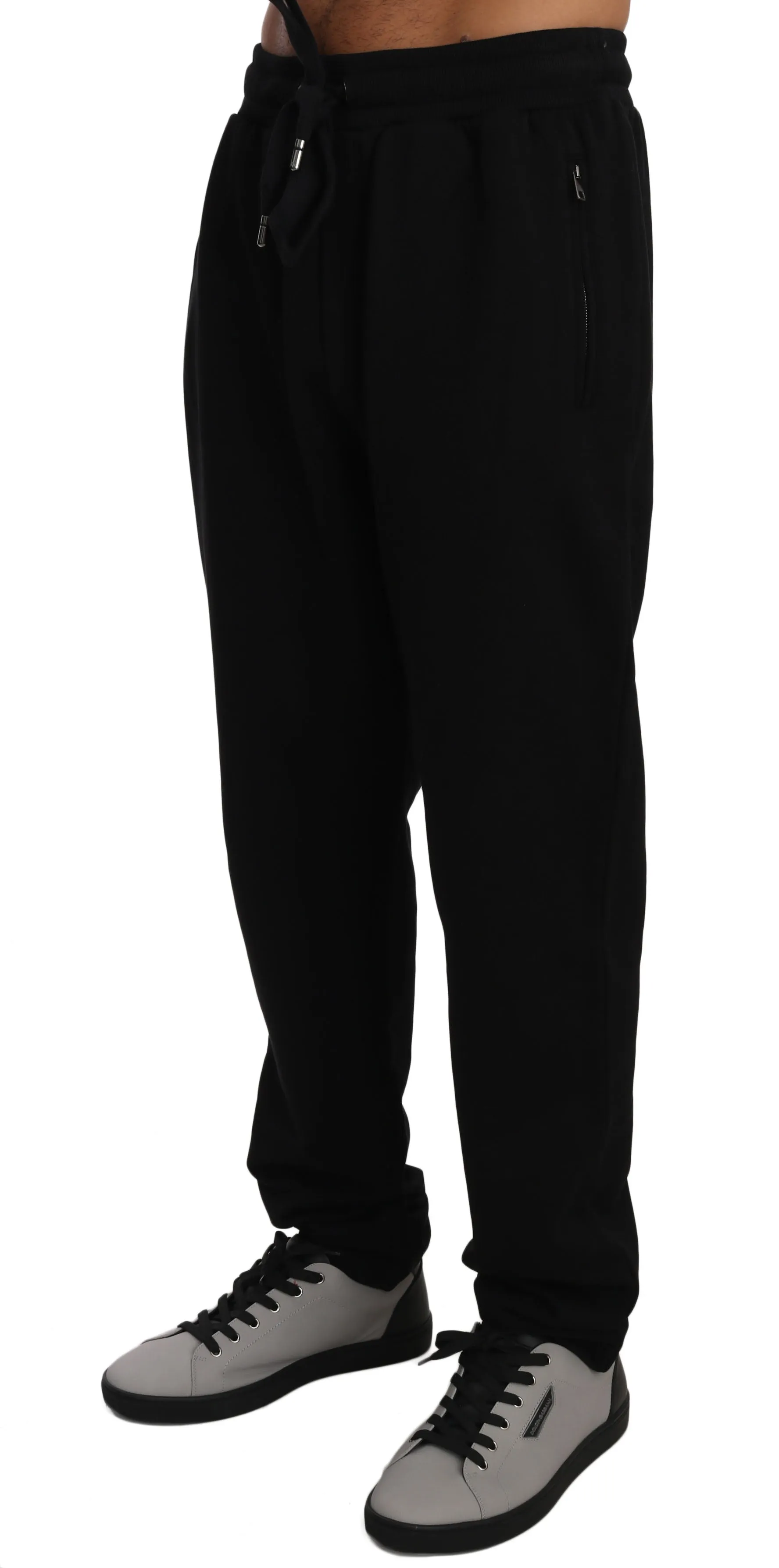 Black Cotton #DGLovesLondon Sweatpants Pants