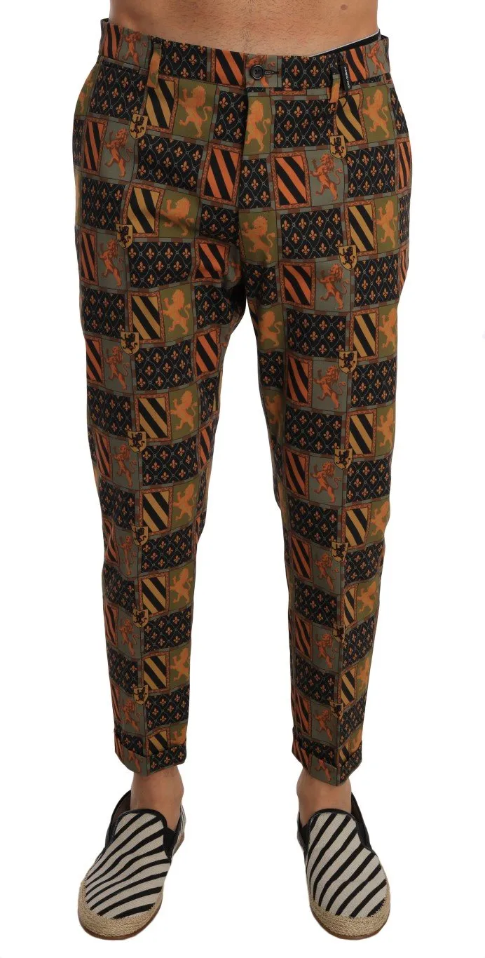 Blue Orange Cotton Pants