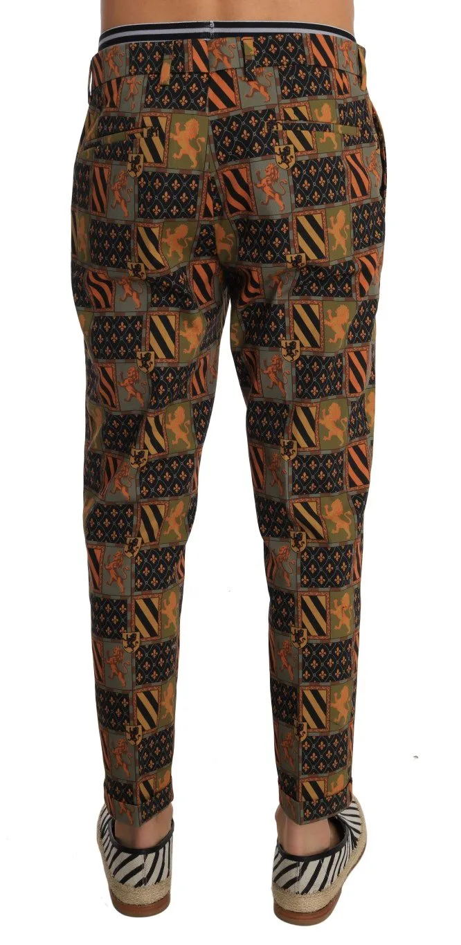 Blue Orange Cotton Pants