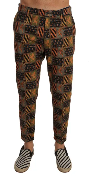 Blue Orange Cotton Pants