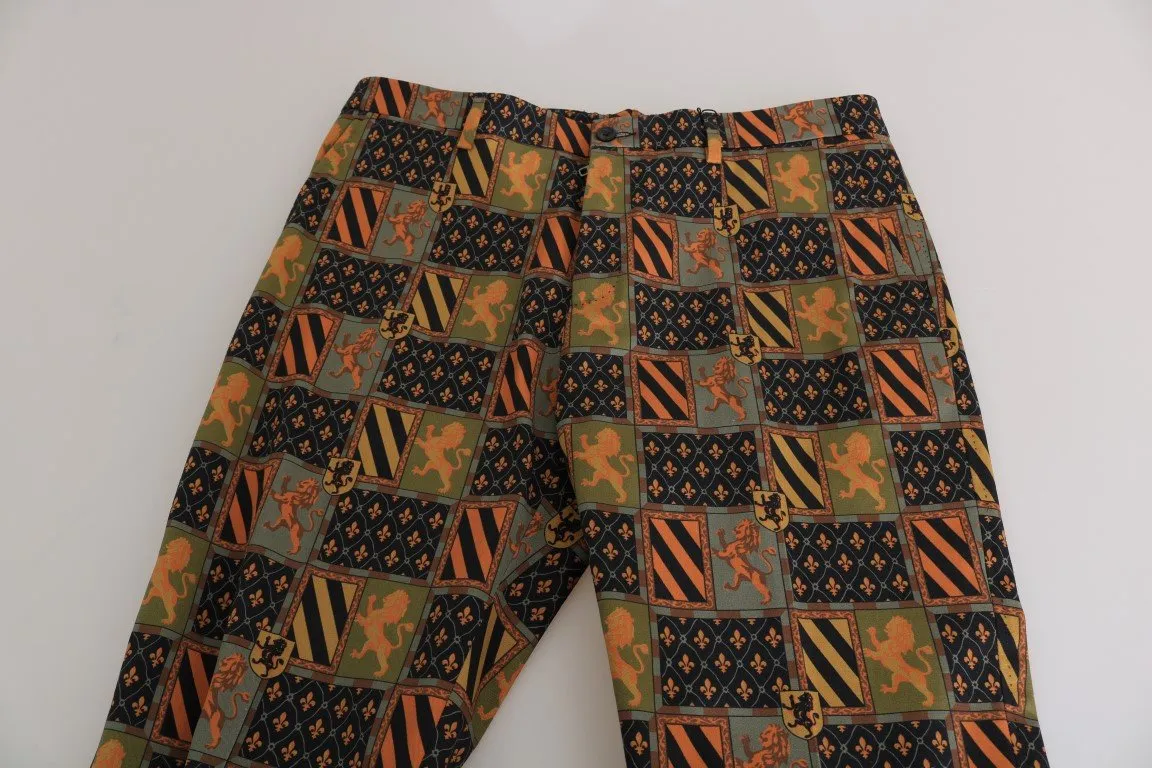 Blue Orange Cotton Pants