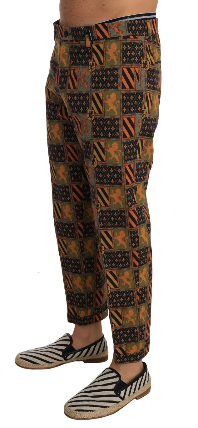 Blue Orange Cotton Pants