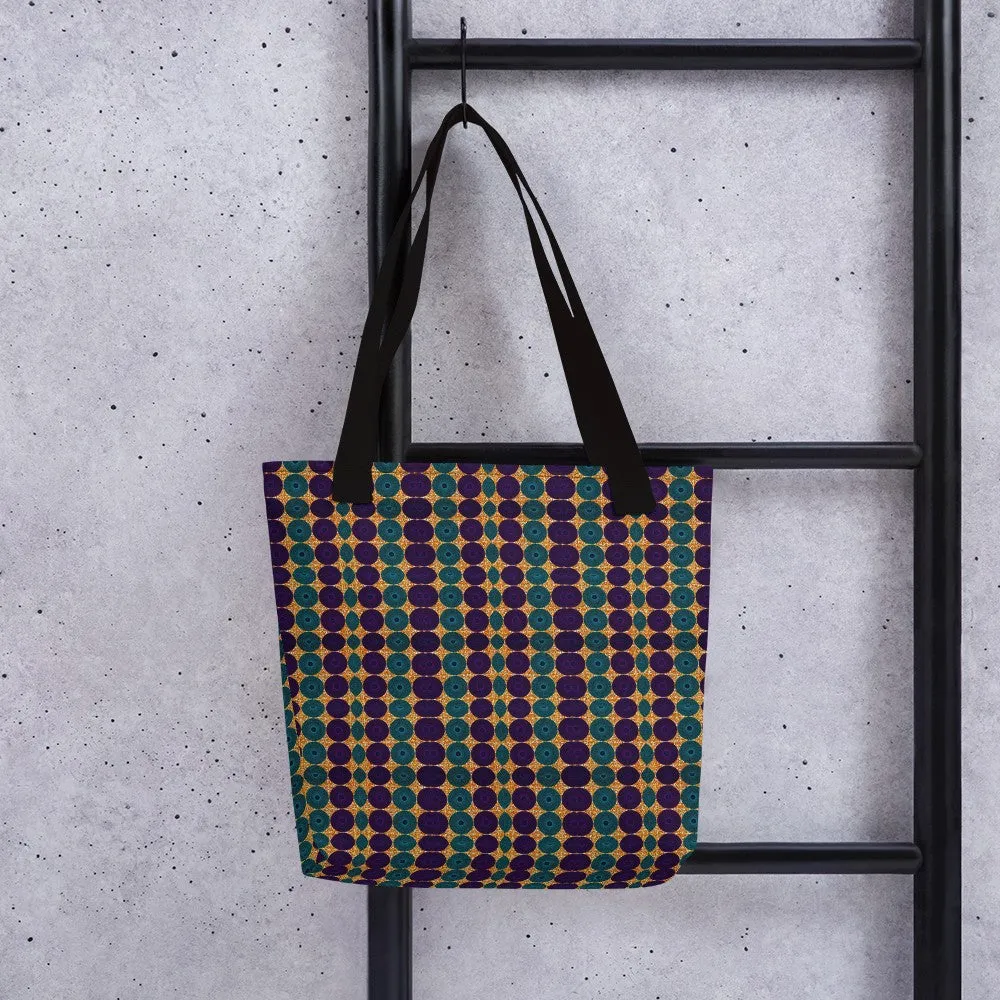 Blue Purple African Print Tote bag