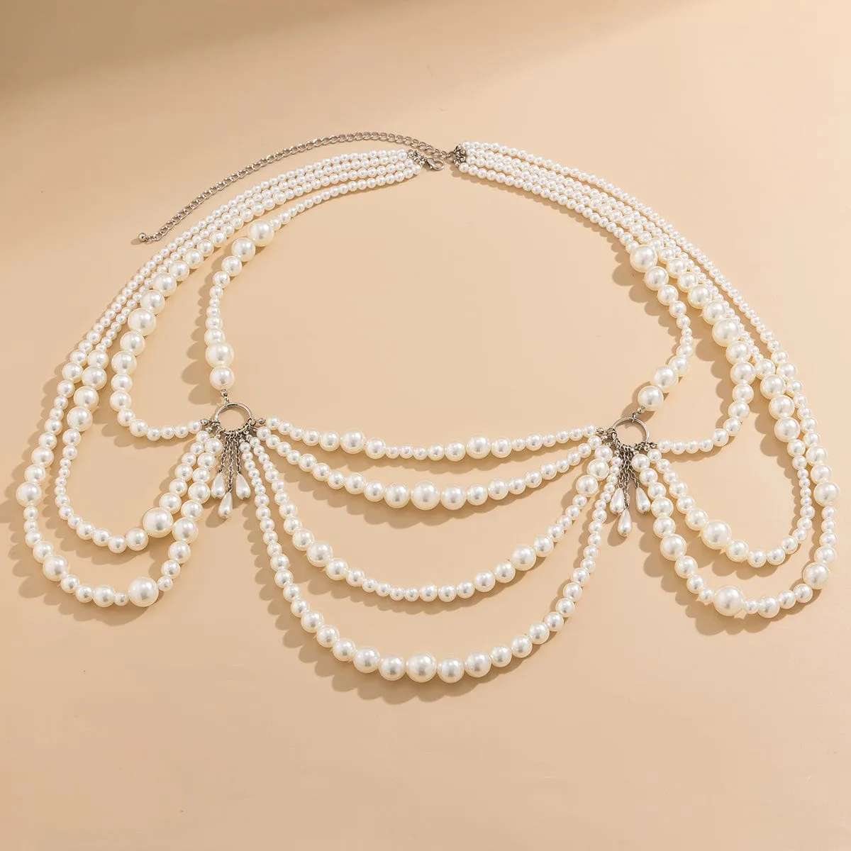 Bohemia Chunky Layered Pearl Waist Chain