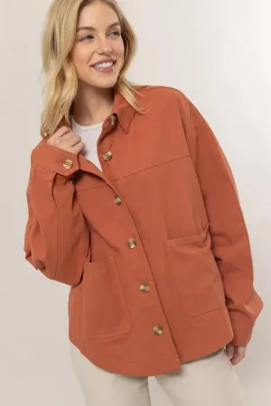 BRUSHED TWILL TRUCKER JACKET