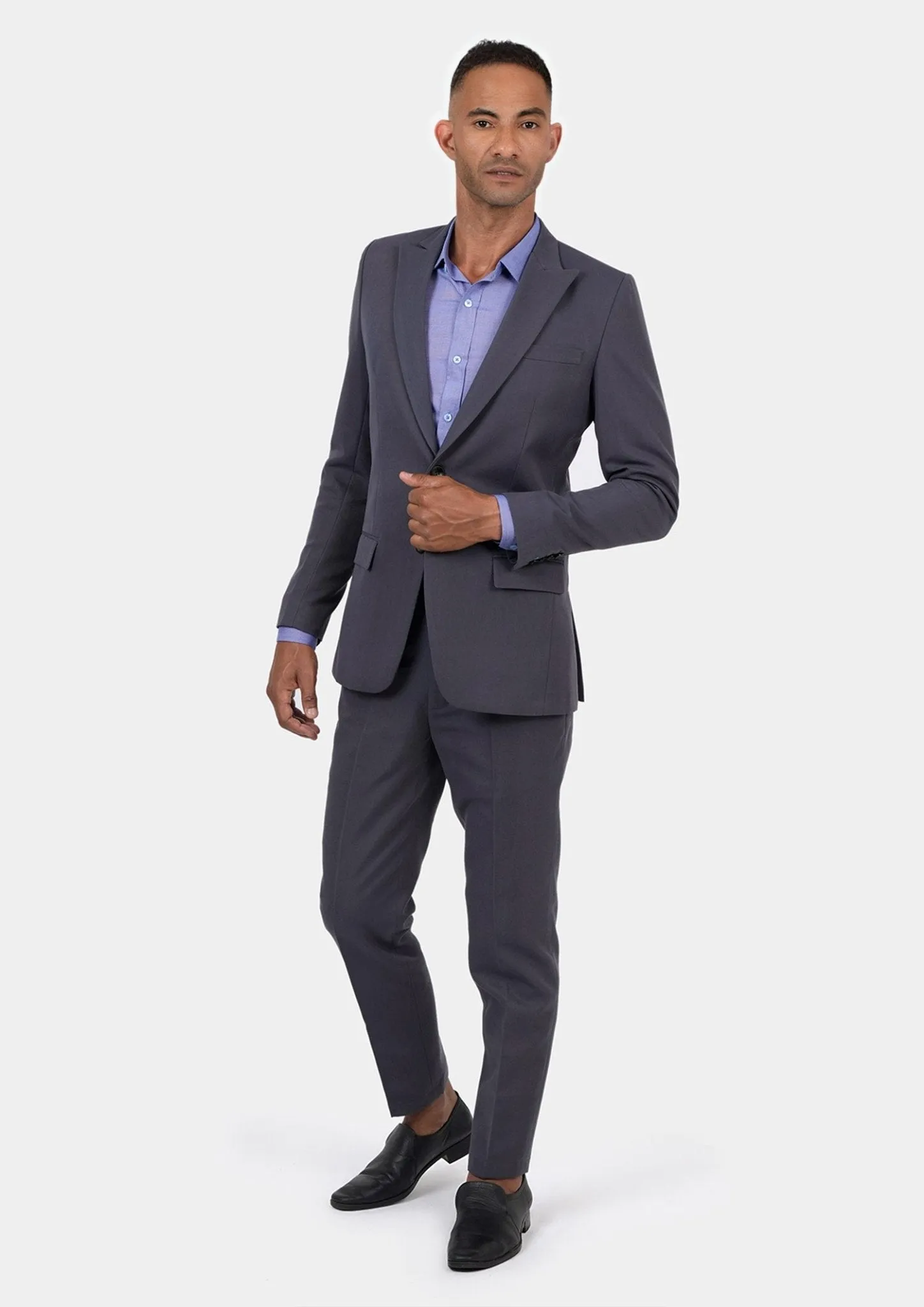 Bryant Shadow Grey Cotton Suit