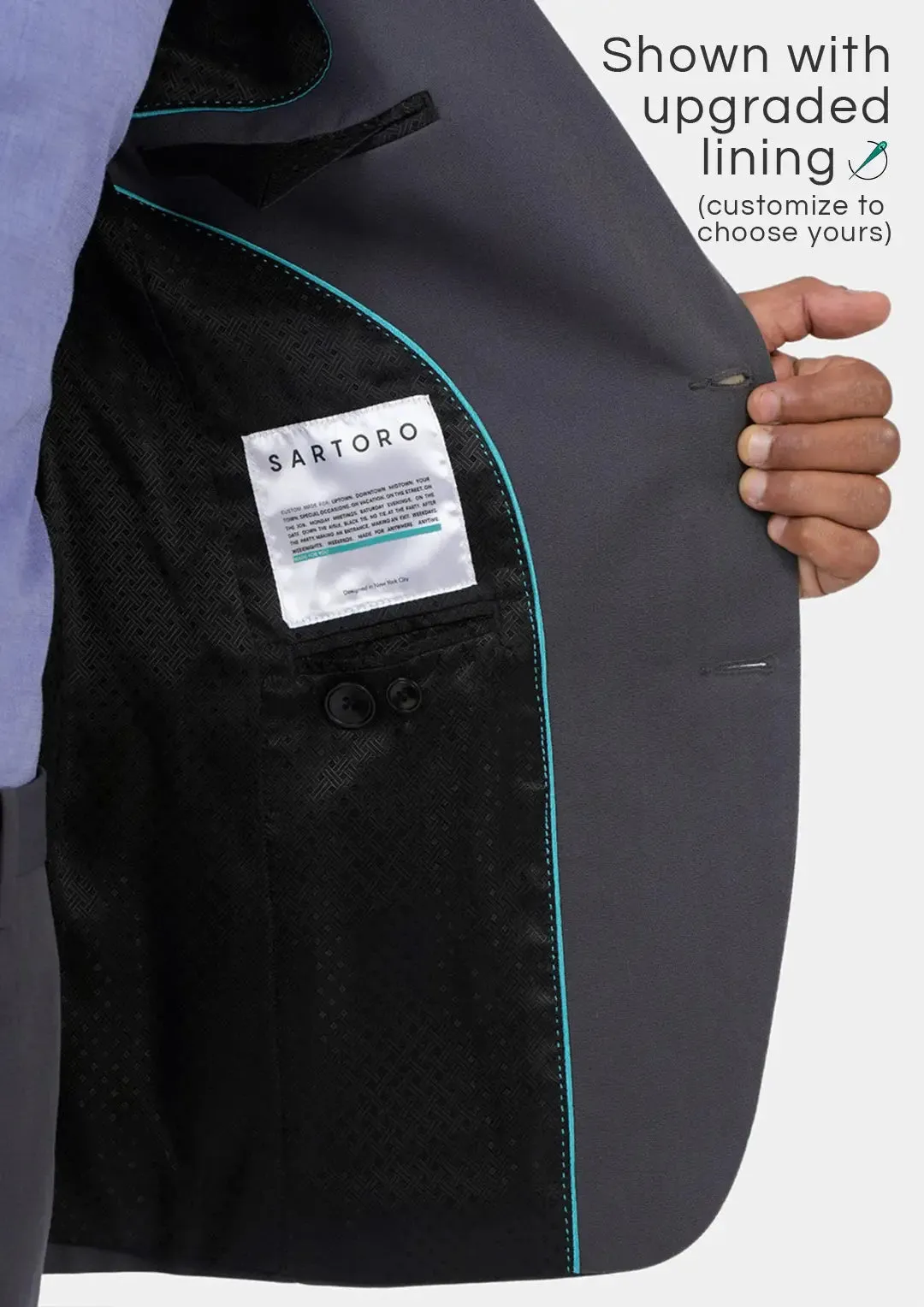 Bryant Shadow Grey Cotton Suit