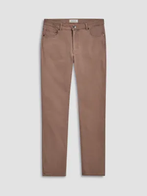 Bugatchi Printed 5 Pocket Pants - Caramel