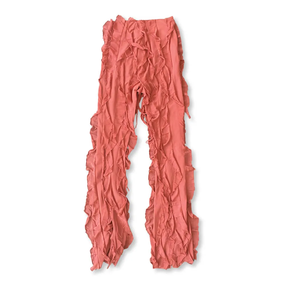 Burnt Orange Lettuce Pants