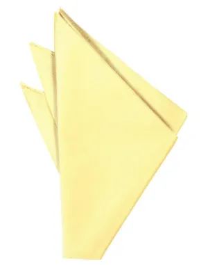 Buttercup Solid Twill Pocket Square