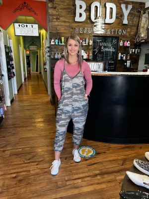 Camo Mid-Length Jumpsuit