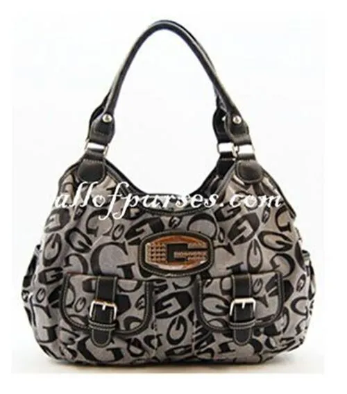 canvas signature satchel bag Designer Inspired Brown handbag pockets