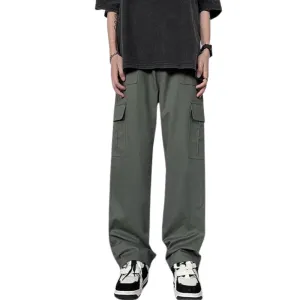Casual Literary Straight Cargo Pants