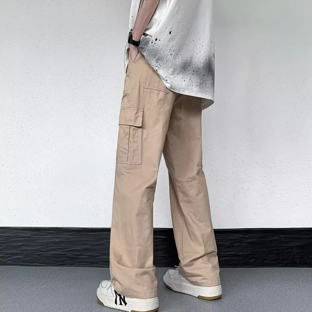 Casual Literary Straight Cargo Pants